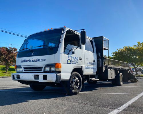 Landscaping truck