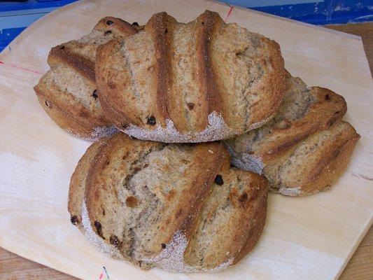 Swedish Limpa - Traditional  Swedish Rye bread with golden raisins, cardamom, fennel seeds and orange zest.  Amazing for French toast!