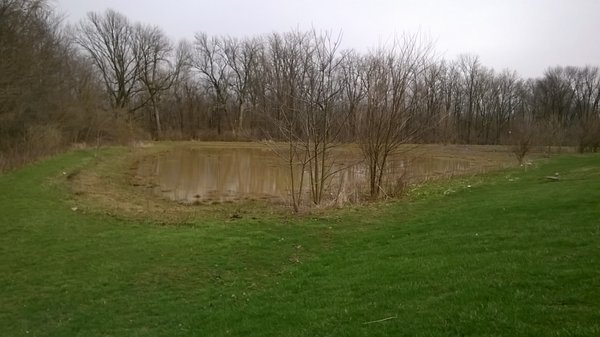 small pond on the south end