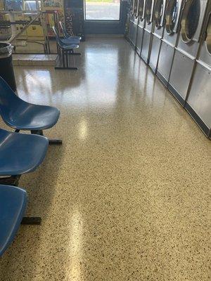 Floors recently cleaned and waxed!