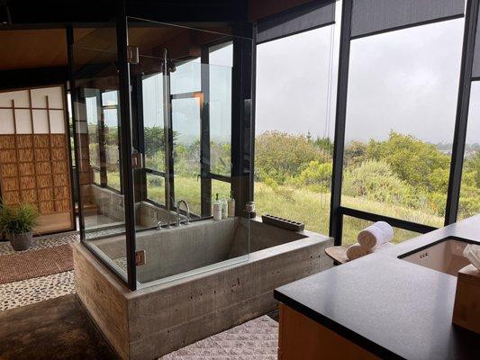 Oceanview hot tub