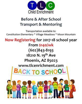 Before & After School Transport & Mentoring. Now Registering for 2017-18 school year!