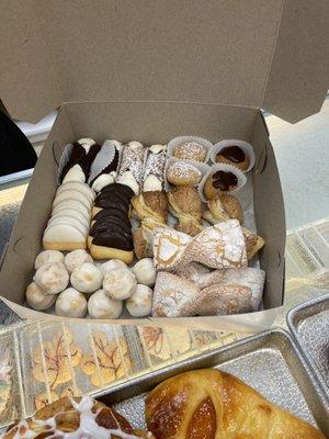 Beautiful box of cookies and pastries