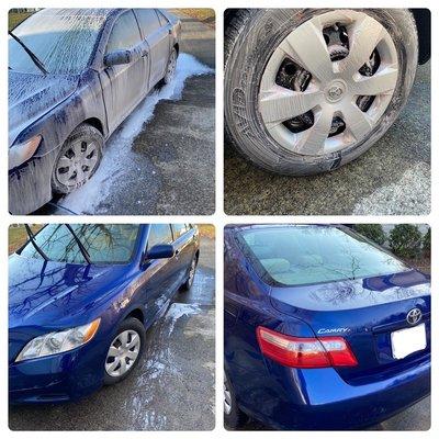 Foam cannon wash with clay bar treatment