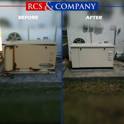 Before & After Generator Repair