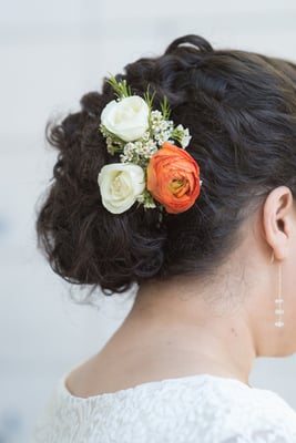 My sweet Foamy Wader wedding earrings!  They were perfect.  She custom made our wedding rings too!