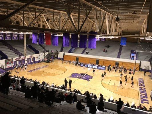 Girls sectional basketball...5th largest high school gym in the NATION.  Beautiful facility.