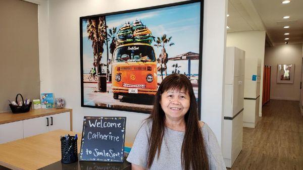 Mom at Dr. Pham's office.