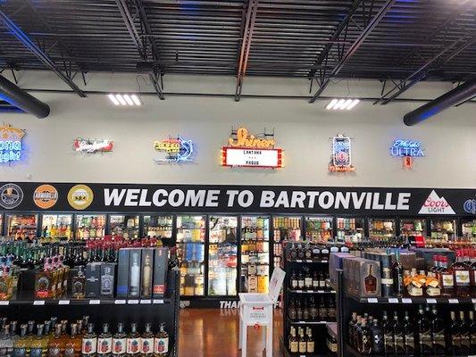 a wall of beer: ciders, craft, international and domestics