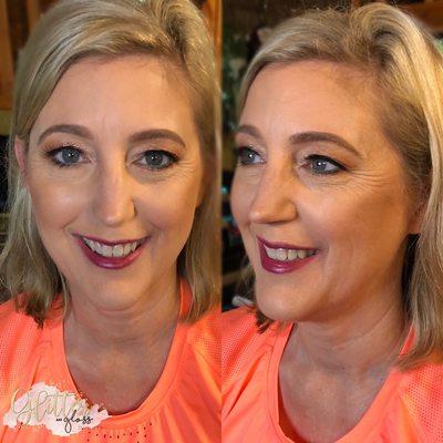 Mother of the bride- makeup by glitter and gloss