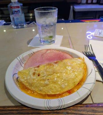 Saturday Omelet and ham