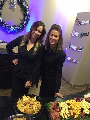 Two of our very own Simply Servers that let you enjoy the party while we take care of everything else.