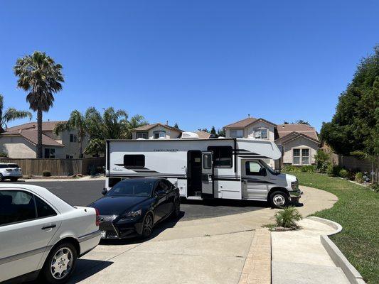 The beautiful RV we rented from RV Travel World!