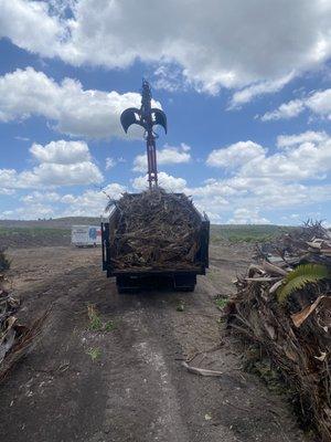 Truck at the land fill getting ready to offload