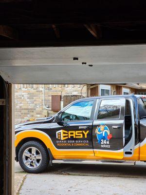 Another Day on a job site 

Easy Garage Door