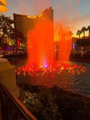 Fire dances over water!