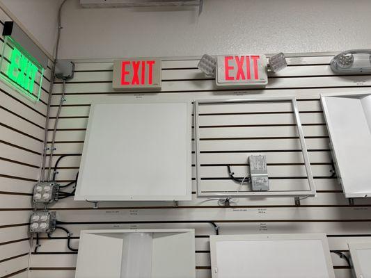 Exit sign with or without emergency lights