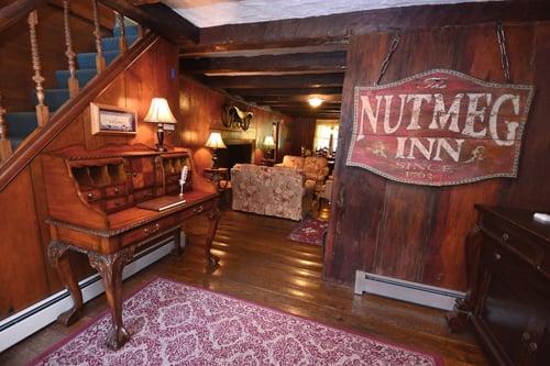 Built in 1763 the Inn features hand hewn beams and original hand planed wide plank pine board walls and original flooring.