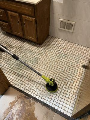 Grout cleaning