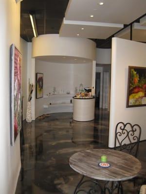 This is a commercial space that we recently renovated into an art gallery