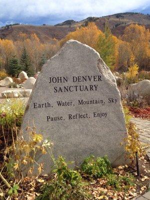 The John Denver Sanctuary, by Theatre Aspen, is a must see on your visit in Aspen