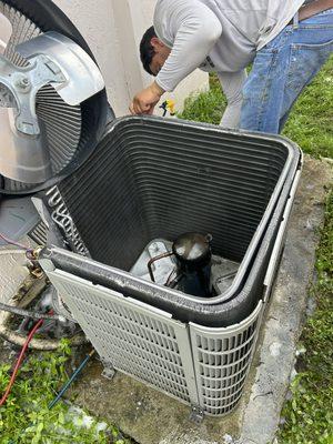 Condenser cleaning