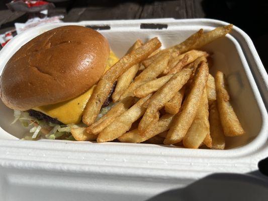 Cheeseburger and Fries