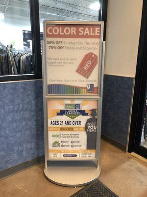 Color sale!