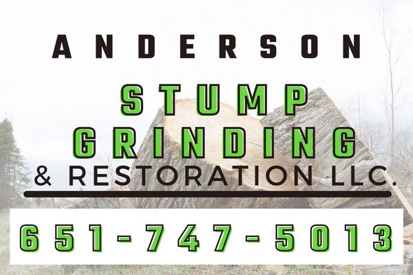 Anderson stumpgrinding and restoration. Contactless estimates available threw text message. Just send a pic of the stump.