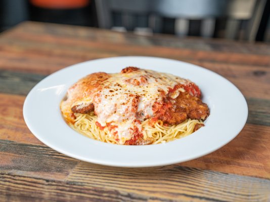 Spaghetti Pollo Parmesano