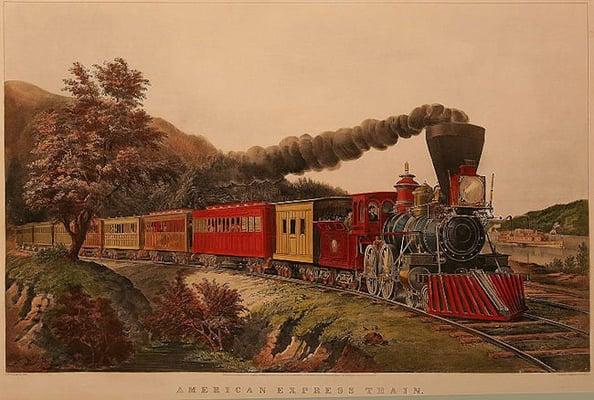 American Express Train, Currier & Ives