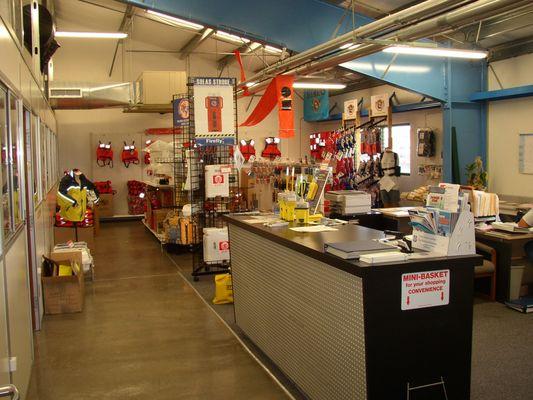 Liferaft & Marine Safety Equipment located on the 2nd floor of POP Fishing & Marine.