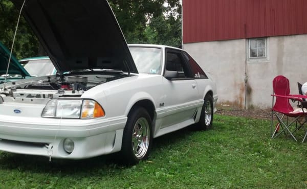 88 Ford Fox Body Mustang at The Journey Garage Automotive Restoration and Repair in Harleysville, PA