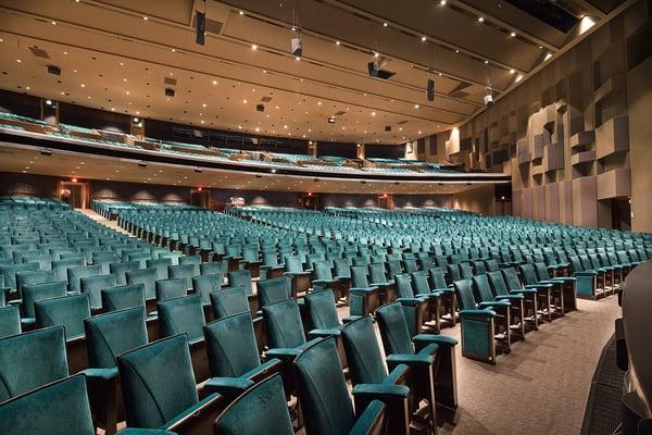 Inside the theater at the Music Hall at Fair Park.