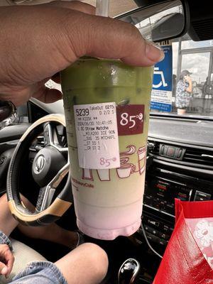 Strawberry Matcha green tea