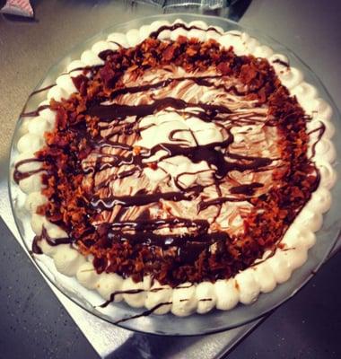 Chocolate Peanut Butter Bacon Pie