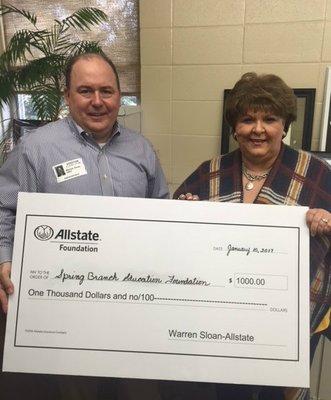 2017 Allstate Foundation to the Spring Branch Education  Foundation