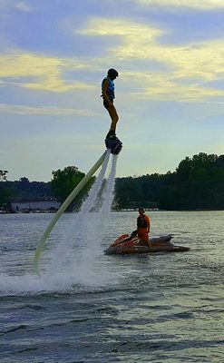 First time flyer, was a natural, and flying almost immediately. By the time we were done she had hydroflight skills!