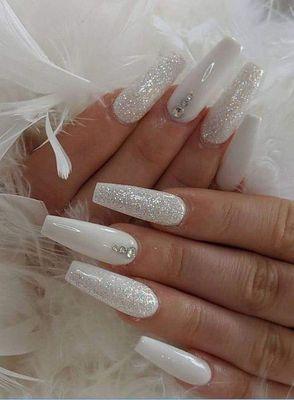 All white nails..love it!!!