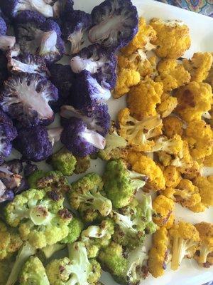 Tri Color Roasted Cauliflower