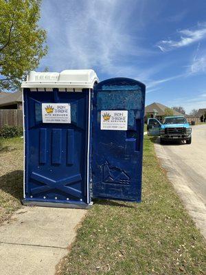 Iron throne porta potty