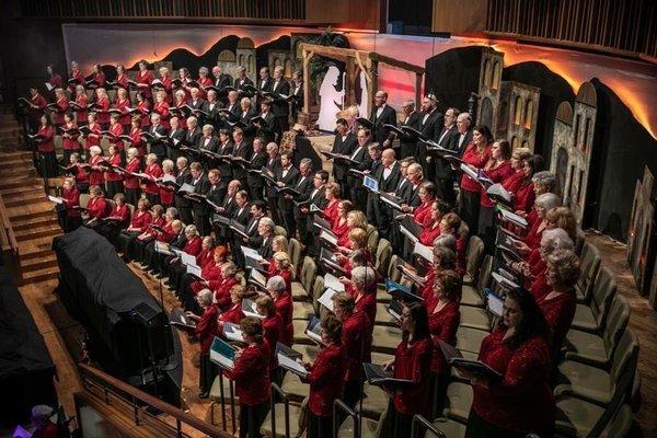 Adult Choir at Christmas Service