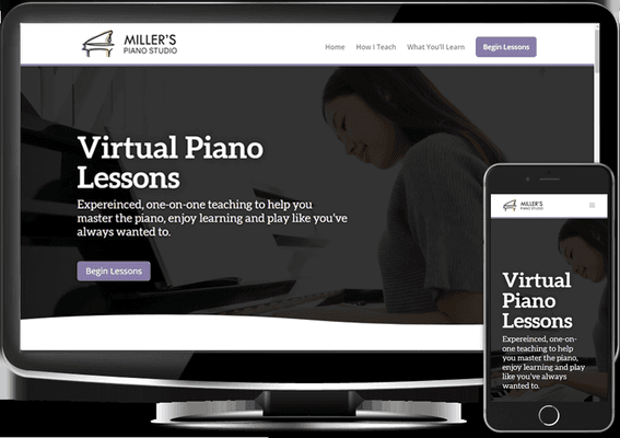 Recent Website Project: Miller's Piano Studio