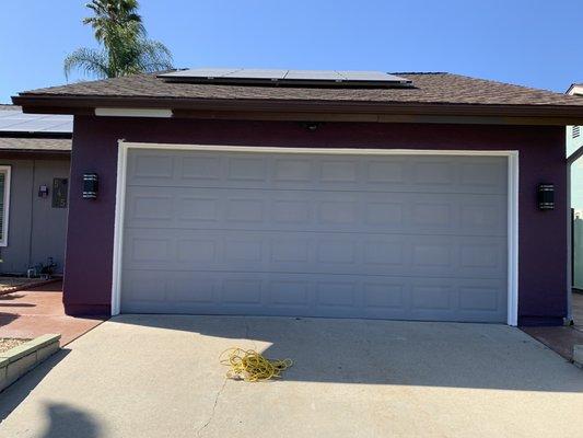 Garage door after