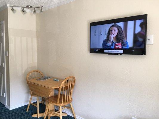 Tv kind of small for living area