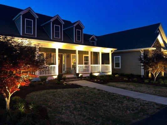 Monroe, NC Landscaping Complete | Landscaping | Front Yard Landscaping | Landscape Lighting - AFTER