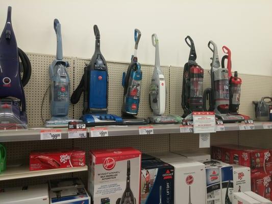 Cheap refurbished vacuums and carpet cleaners.