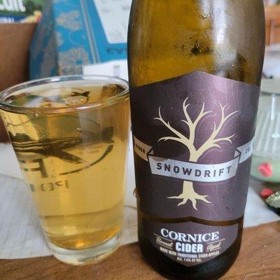 The amazing Cornice from Snowdrift Cider!