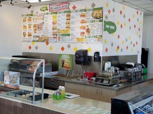 Fresh sliced subs at Blimpie on Emerald.