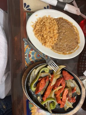 Chicken fajitas